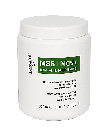 Dikson Mask Nourishing M86 - Увлажняющая и питательная маска для сухих волос с протеинами молока 1000 мл - hairs-russia.ru